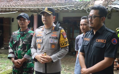 Polres Pacitan Salurkan Bantuan untuk Korban Gempa