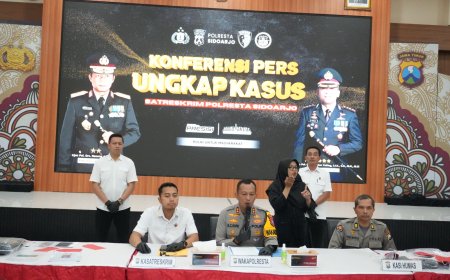 Polresta Sidoarjo Amankan Tiga Tersangka Penipuan Gondol Motor Modus Minta Tolong