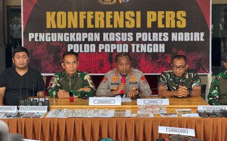 Kamp KKB di Nabarua Dibongkar Aparat Gabungan, Ratusan Amunisi dan Puluhan Juta Rupiah Diamankan