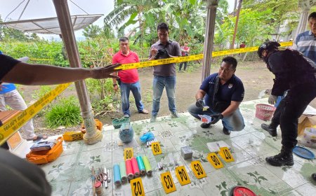Polres Situbondo Amankan Tersangka Pembuat Petasan Sita 5,1 Kg Bubuk Mercon