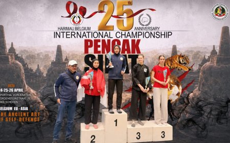 Polri Pimpin Timnas, Pencak Silat Indonesia Borong Emas di Belgia