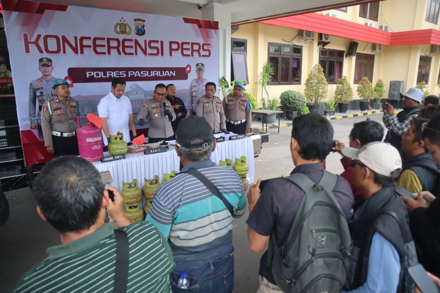 Polres Pasuruan Ungkap Kasus Penyalahgunaan LPG Subsidi, Dua Tersangka Diamankan