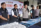 Polres Mojokerto Kota Amankan Barang Bukti Ungkap Narkoba Senilai 1,1 Miliar